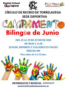 Campamento Bilingüe Verano 2018 @ Sede deportiva (Tronqueria)