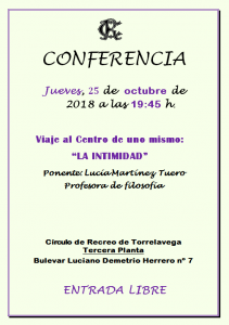 Conferencia de Lucía Martínez Tuero @ Sede Central
