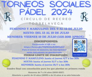 TORNEOS SOCIALES PÁDEL 2024 @ Sede Deportiva