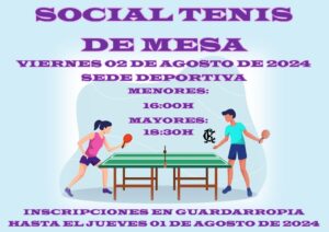 SOCIAL TENIS DE MESA @ Sede Deportiva