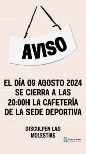 CAFETERIA CERRADA @ Sede Deportiva