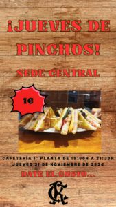 JUEVES DE PINCHOS @ Sede Central