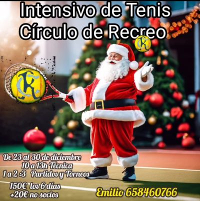 ESCUELA TENIS NAVIDAD 2024 CARTEL